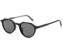 Oval Black Plastic Sunglasses #BS2503-0451