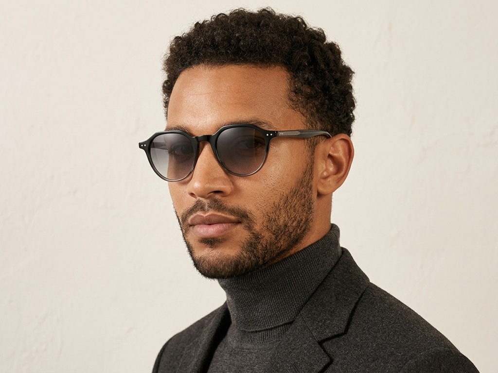 BS2503-0452_Black_Oval_Plastic_Sunglasses-tryon_male