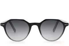 BS2503-0452_Black_Oval_Plastic_Sunglasses_front