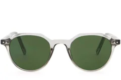 BS2503-0453_Grey_Oval_Plastic_Sunglasses_front