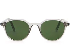 BS2503-0453_Grey_Oval_Plastic_Sunglasses_front