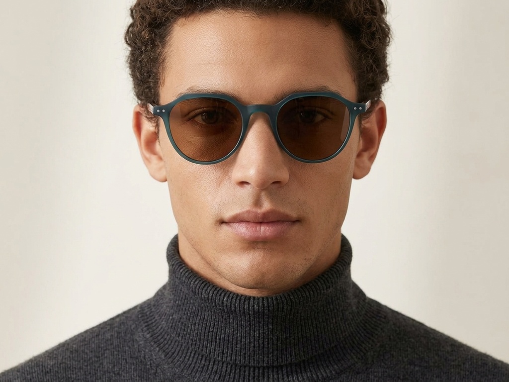 BS2503-0456_Green_Oval_Plastic_Sunglasses-tryon_male