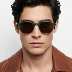 bs2503-0456_green_oval_plastic_sunglasses_model