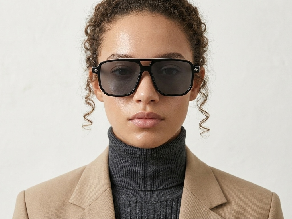 BS2503-0457_Black_Aviator_Plastic_Sunglasses-tryon_female