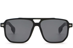 BS2503-0457_Black_Aviator_Plastic_Sunglasses_front