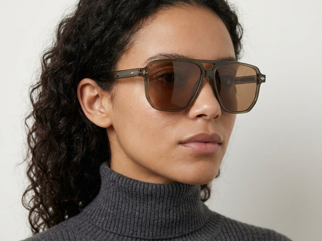 BS2503-0459_Brown_Aviator_Plastic_Sunglasses-tryon_female
