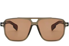 BS2503-0459_Brown_Aviator_Plastic_Sunglasses_front