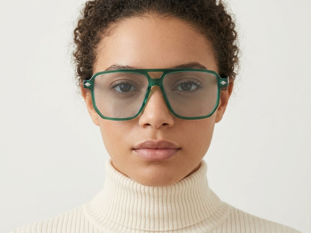 BS2503-0461_Green_Aviator_Plastic_Sunglasses-tryon_female
