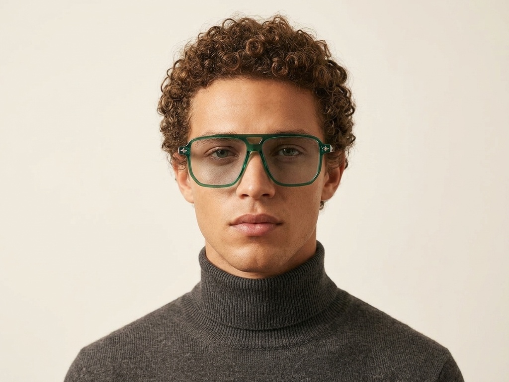 BS2503-0461_Green_Aviator_Plastic_Sunglasses-tryon_male
