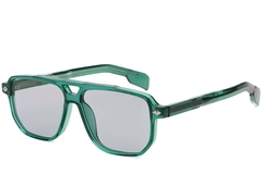 Aviator Green Plastic Sunglasses #BS2503-0461