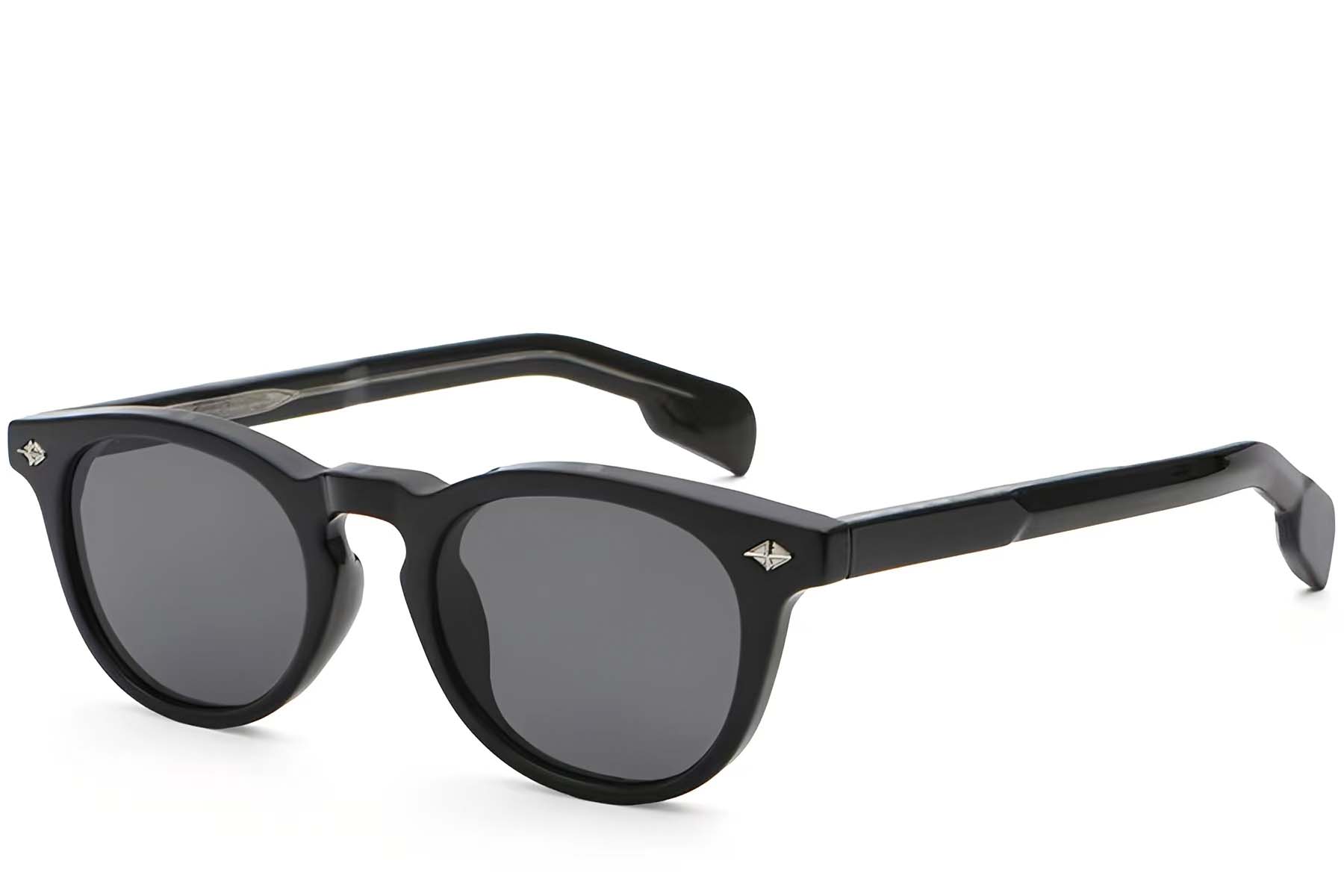 Oval Black Plastic Sunglasses #BS2503-0462