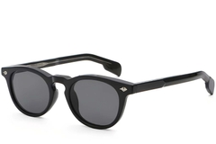 Oval Black Plastic Sunglasses #BS2503-0462