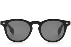 BS2503-0462_Black_Oval_Plastic_Sunglasses_front