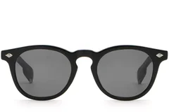 BS2503-0462_Black_Oval_Plastic_Sunglasses_front