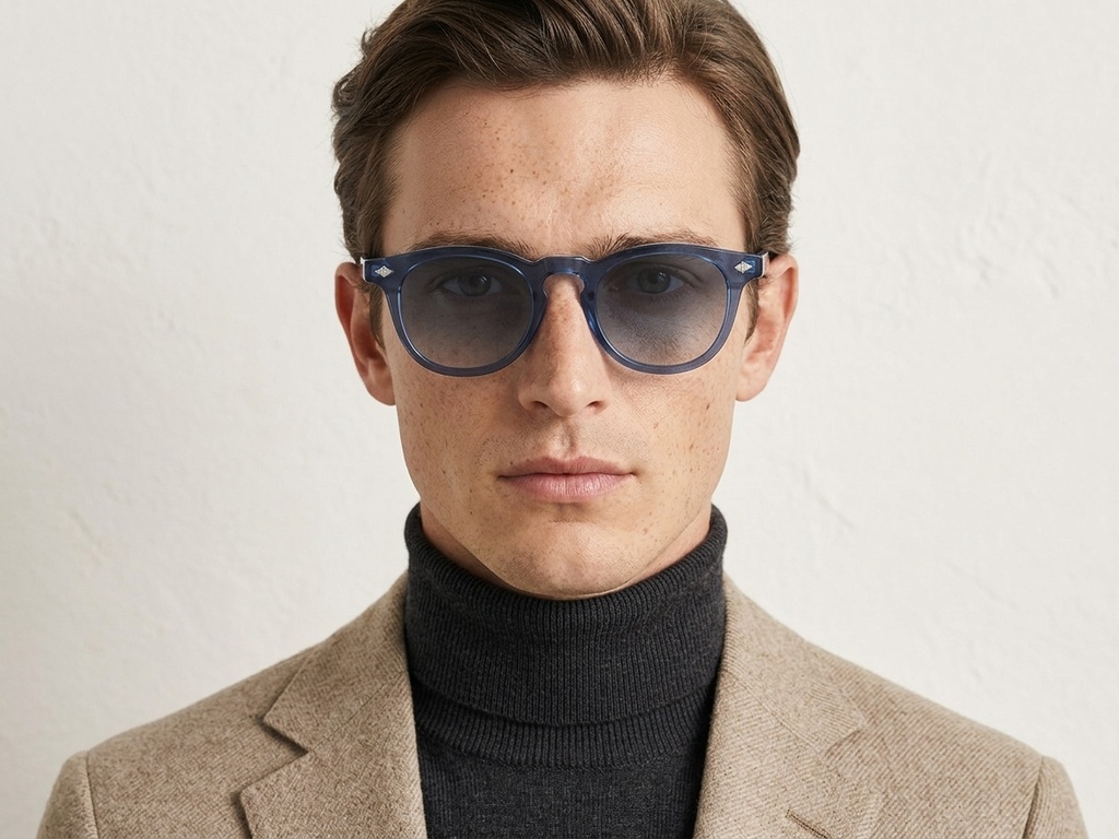 BS2503-0466_Blue_Oval_Plastic_Sunglasses-tryon_male
