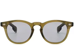BS2503-0467_Green_Oval_Plastic_Sunglasses_front