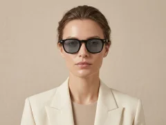 BS2503-0468_Black_Rectangular_Plastic_Sunglasses-tryon_female