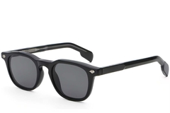Rectangular Black Plastic Sunglasses #BS2503-0468