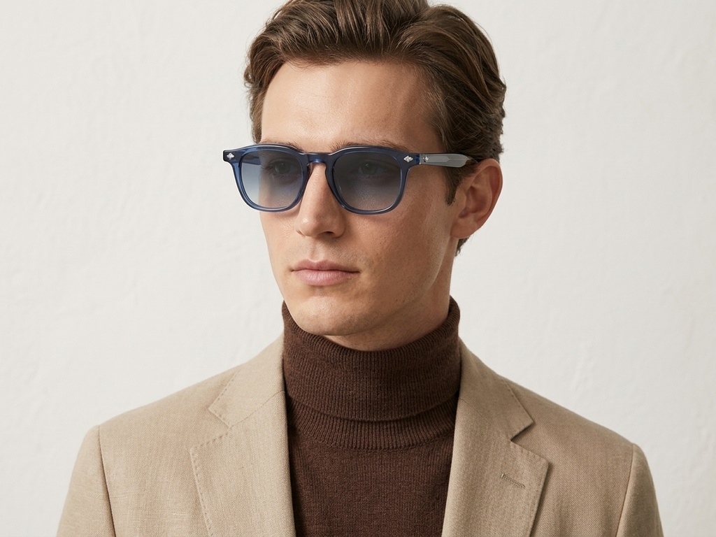 BS2503-0472_Blue_Rectangular_Plastic_Sunglasses-tryon_male