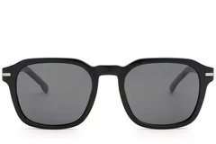BS2503-0474_Black_Rectangular_Plastic_Sunglasses_front