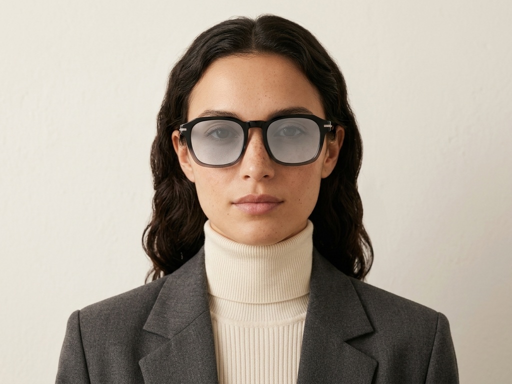 BS2503-0478_Black_Rectangular_Plastic_Sunglasses-tryon_female