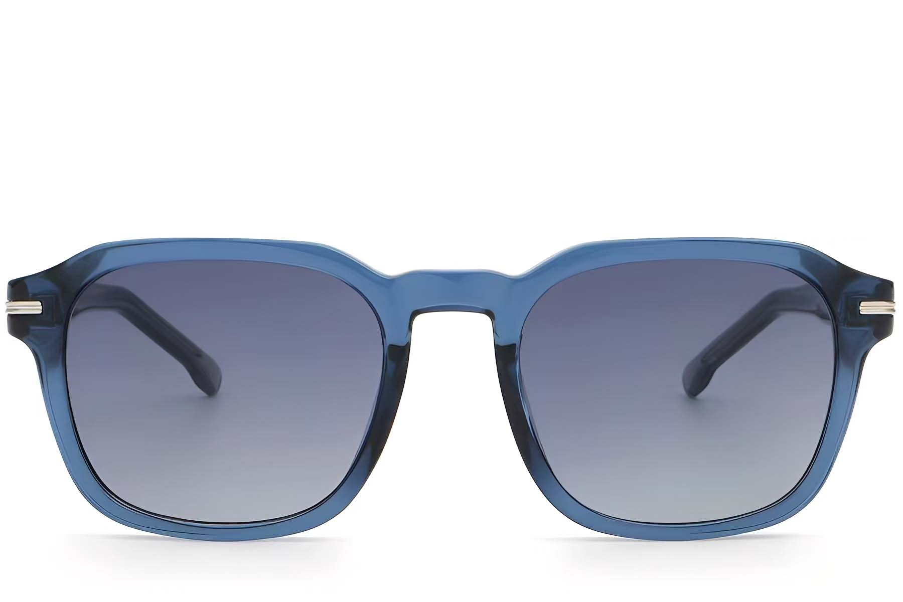 BS2503-0479_Blue_Rectangular_Plastic_Sunglasses_front