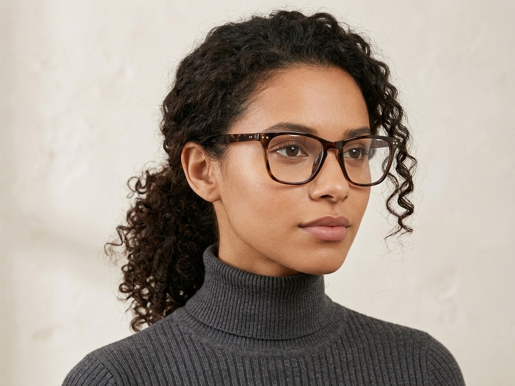 BS2503-0484_Brown_Rectangular_Plastic_Sunglasses-tryon_female