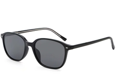 Oval Black Plastic Sunglasses #BS2503-0486