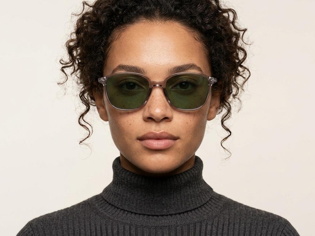 BS2503-0487_Grey_Oval_Plastic_Sunglasses-tryon_female