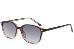 Oval Brown Plastic Sunglasses #BS2503-0490