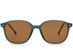 BS2503-0491_Green_Oval_Plastic_Sunglasses_front