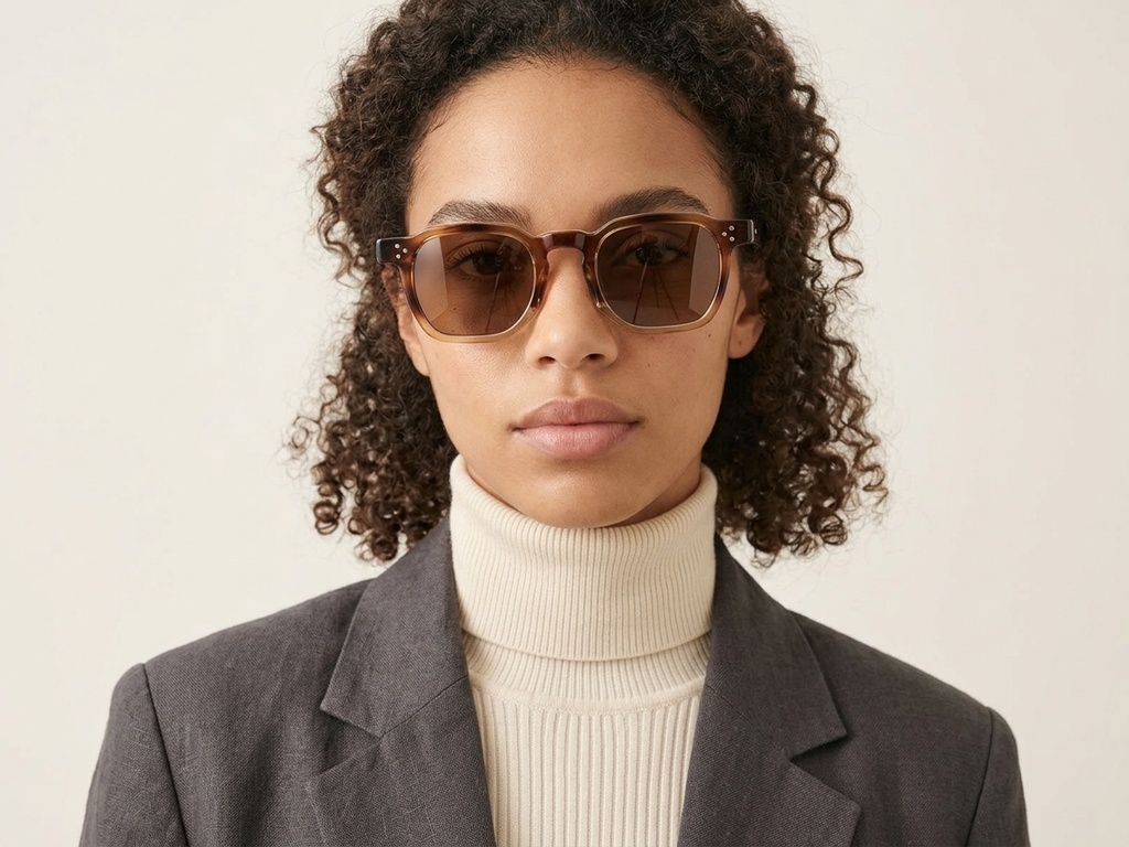 BS2503-0495_Tortoiseshell_Geometric_Plastic_Sunglasses-tryon_female