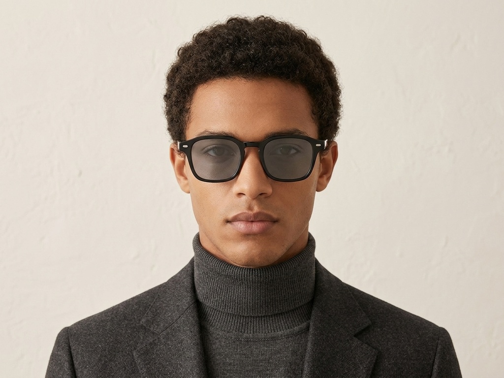 BS2503-0497_Black_Rectangular_Plastic_Sunglasses-tryon_male