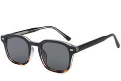 Gafas de sol rectangulares de plástico con efecto carey #BS2503-0498