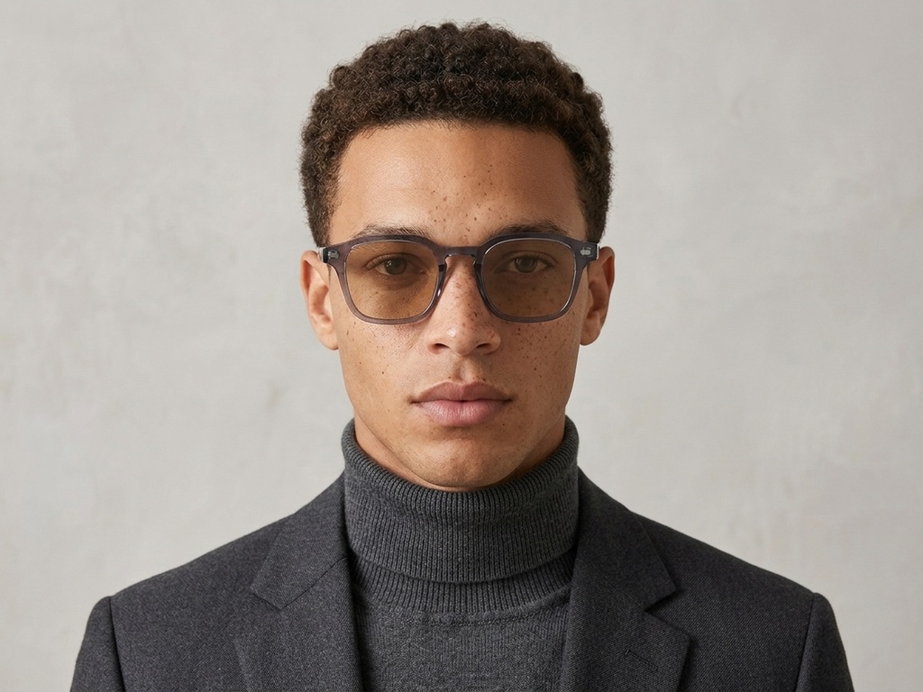 BS2503-0502_Purple_Rectangular_Plastic_Sunglasses-tryon_male