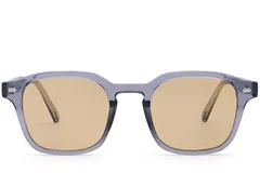 BS2503-0502_Purple_Rectangular_Plastic_Sunglasses_front