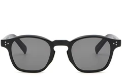 BS2503-0503_Black_Oval_Plastic_Sunglasses_front