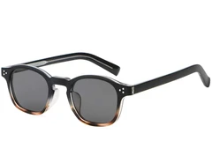 Gafas de sol ovaladas de plástico con efecto carey #BS2503-0504