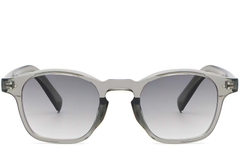 BS2503-0505_Grey_Oval_Plastic_Sunglasses_front