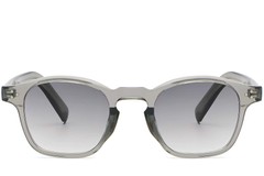 BS2503-0505_Grey_Oval_Plastic_Sunglasses_front