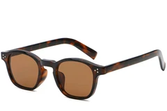 Gafas de sol ovaladas de plástico con efecto carey #BS2503-0506