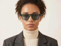 BS2503-0508_Green_Oval_Plastic_Sunglasses-tryon_female