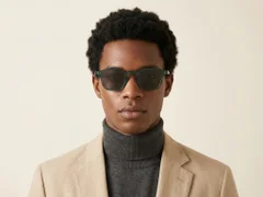 BS2503-0508_Green_Oval_Plastic_Sunglasses-tryon_male