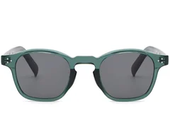 BS2503-0508_Green_Oval_Plastic_Sunglasses_front