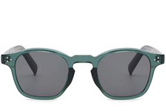 BS2503-0508_Green_Oval_Plastic_Sunglasses_front