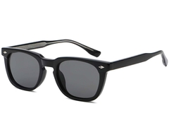Rectangular Black Plastic Sunglasses #BS2503-0509