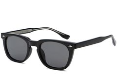 Rectangular Black Plastic Sunglasses #BS2503-0509