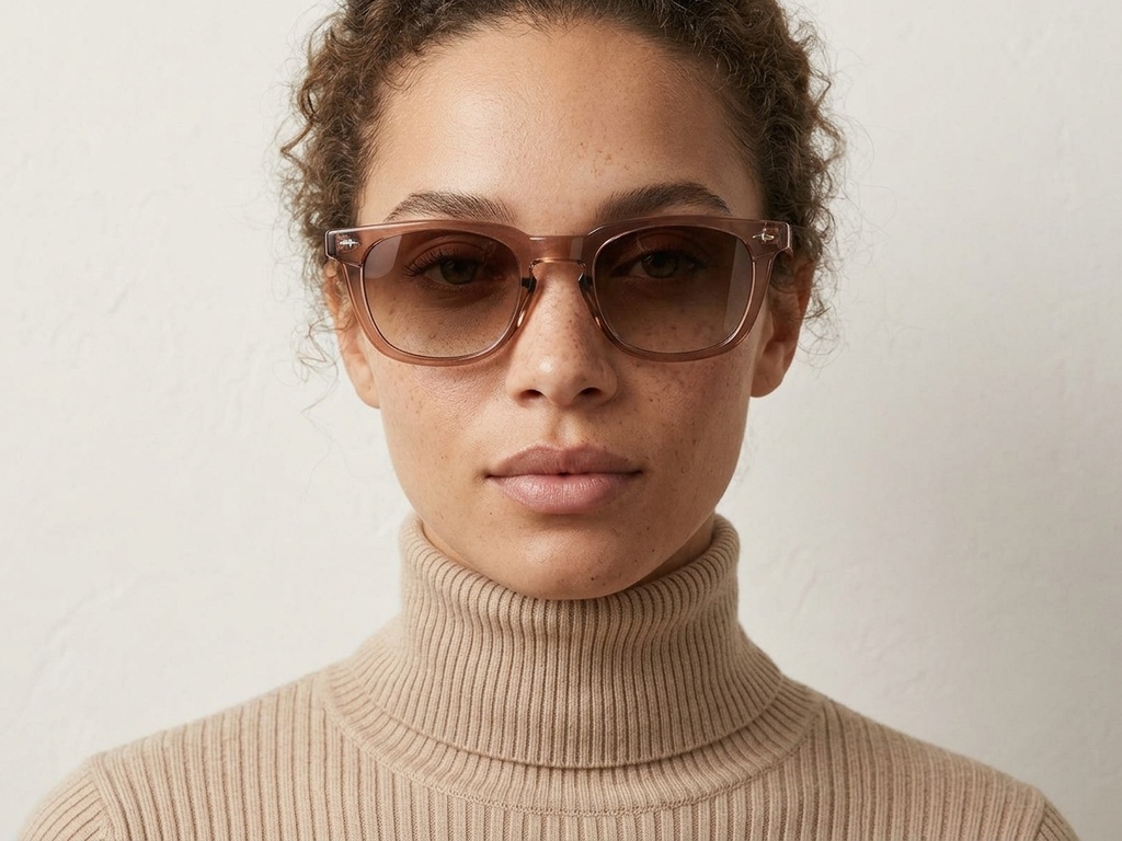 BS2503-0512_Brown_Rectangular_Plastic_Sunglasses-tryon_female