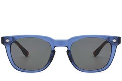 BS2503-0513_Blue_Rectangular_Plastic_Sunglasses_front