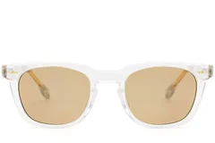 BS2503-0514_Transparent_Rectangular_Plastic_Sunglasses_front